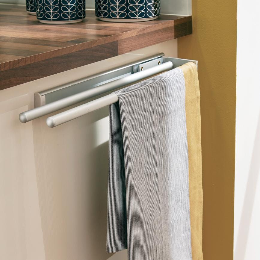 Howdens Brushed Aluminium Towel Rail