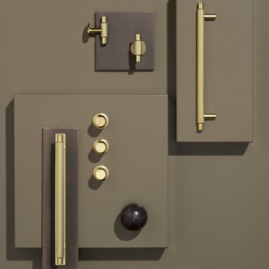 Furnipart Manor Knurled Handles & Knobs Gold