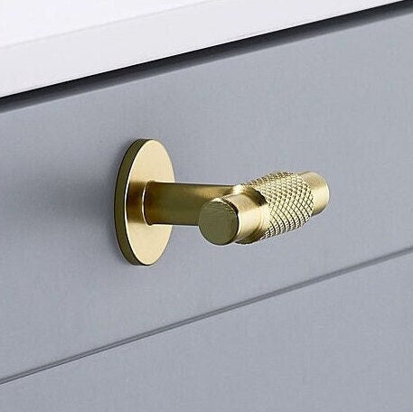 Furnipart Manor Knurled Handles & Knobs Gold