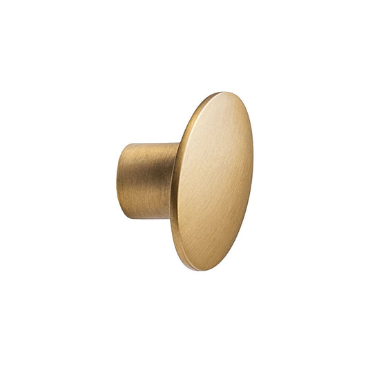 Furnipart Dome Oval Knob Brushed Brass Modern