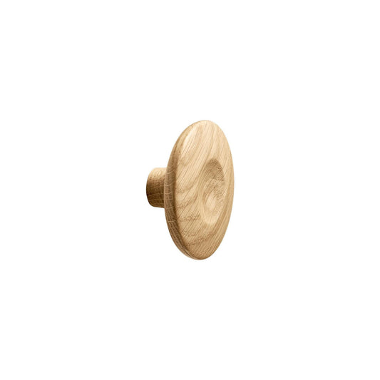 Vonsild Dimple Oak Clear Lacquered Wooden Knob 40mm 60mm & 80mm