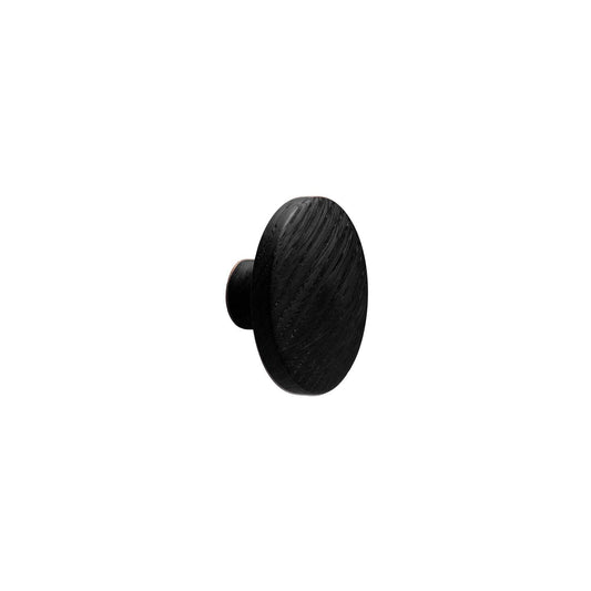 Vonsild Discos Ash Stained Black Wooden Knob 30mm & 50mm