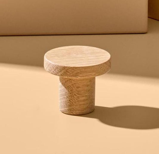 Vonsild Circum Oak Untreated Wooden Knob 33mm & 48mm