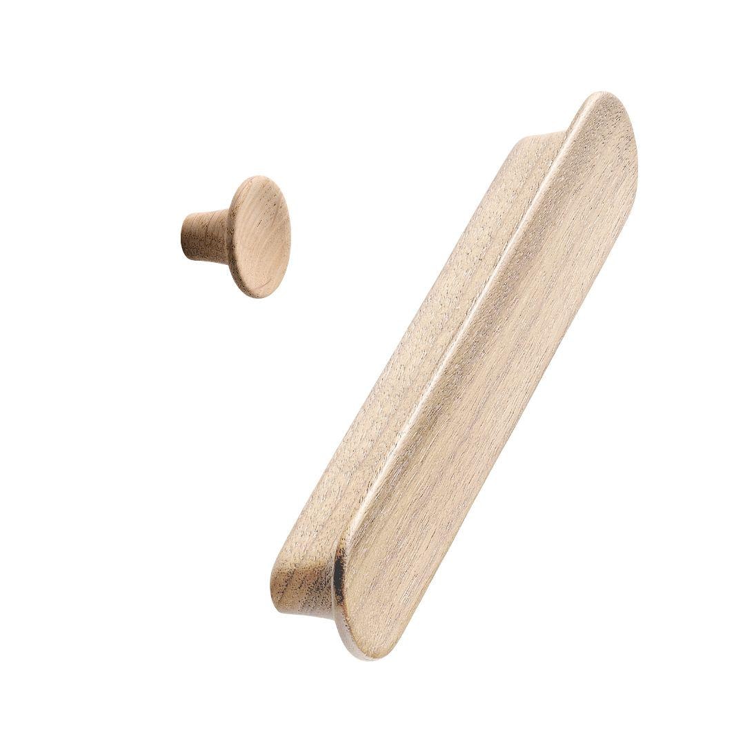 Vonsild Tuba Oak Untreated Wooden Handle & Knob 128mm 256mm