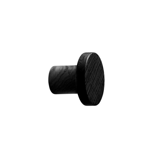 Vonsild Circum Ash Stained Black Wooden Knob 33mm & 48mm