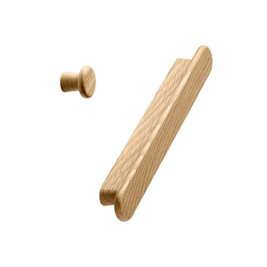 Vonsild Classis Oak Clear Lacquered Wooden Handle 160mm & Knob