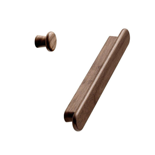 Vonsild Classis Walnut Clear Lacquered Wooden Handle 160mm & Knob