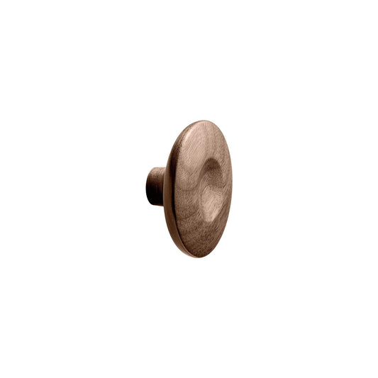 Vonsild Dimple Walnut Clear Lacquered Wooden Knob 40mm 60mm & 80mm