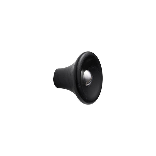 Vonsild Recta Ash Stained Black Wooden & Stainless Steel Knob 38mm