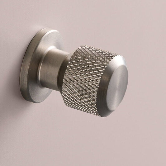 Furnipart Manor Knurled Handles & Knobs Inox Silver